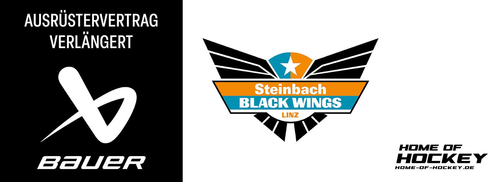 Schanner Eishockeyartikel und die Steinbach Black Wings Linz verlängern Partnerschaft