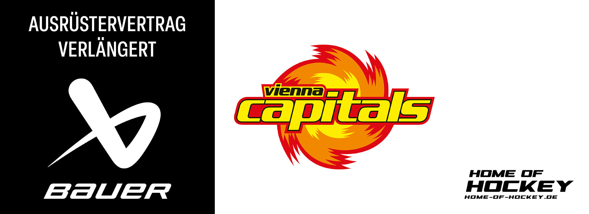Schanner Eishockeyartikel und die Vienna Capitals verlängern ihre Zusammenarbeit