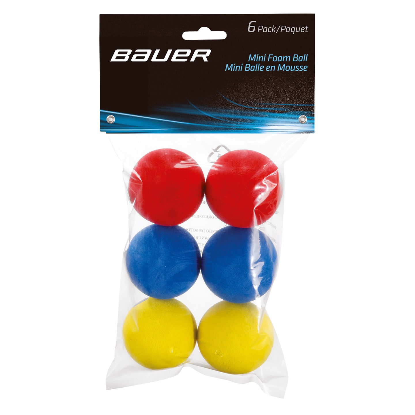 Bauer Mini Schaum Ball - 6er Pack