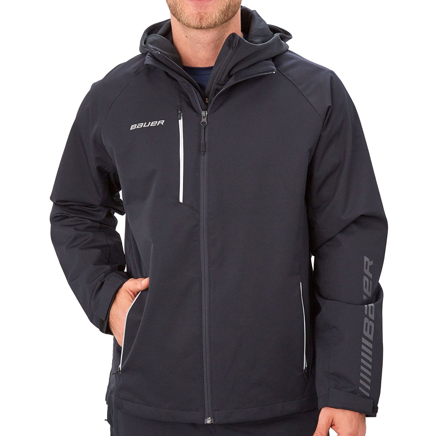 BAUER Lightweight Jacke Supreme - schwarz - Yth.