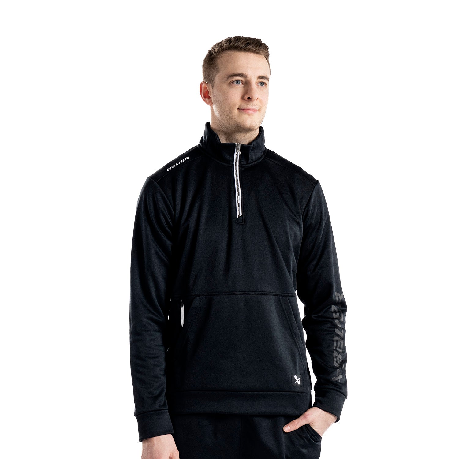 Bauer 1/2 Zip Fleece Team - schwarz - Sr.