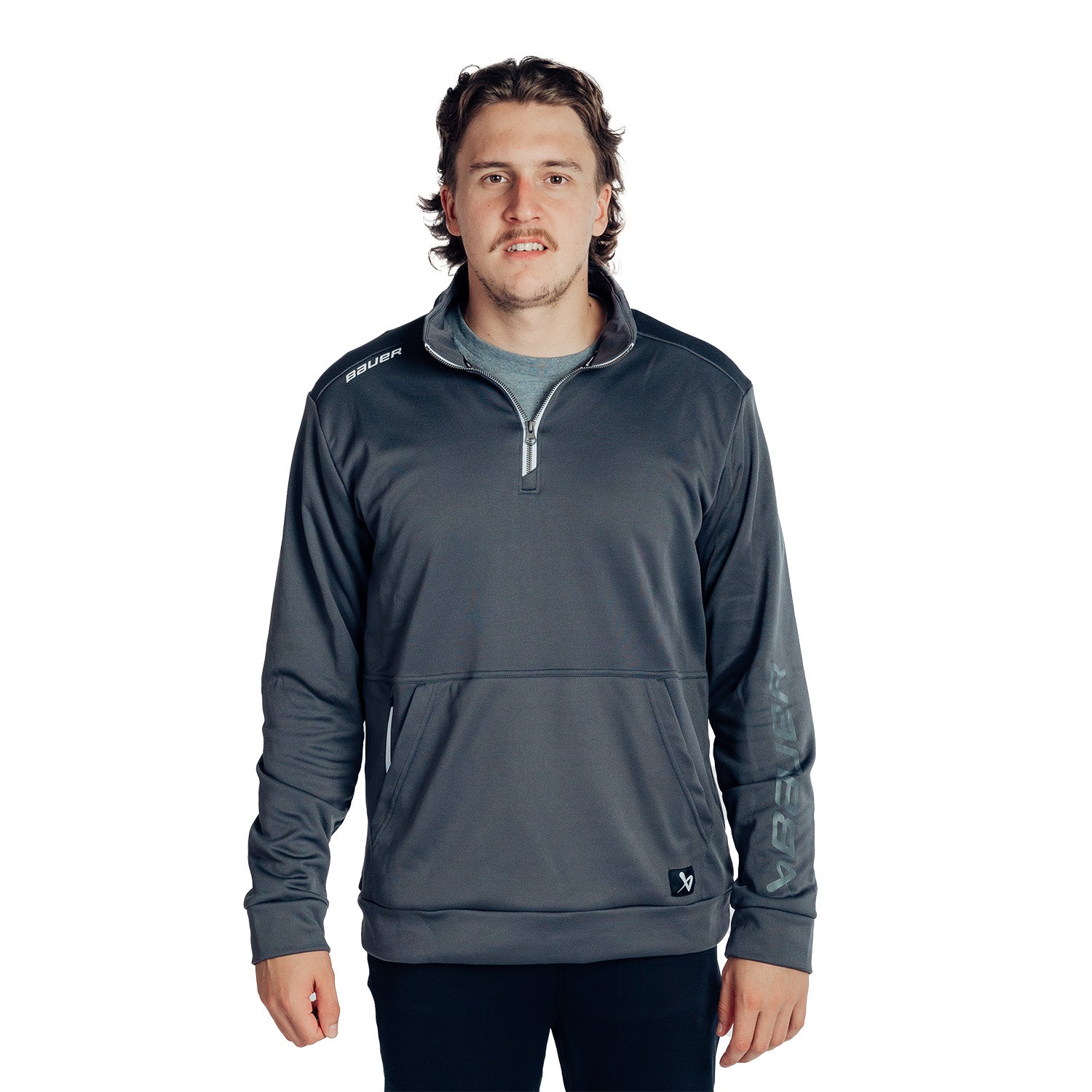 Bauer 1/2 Zip Fleece Team - grau - Sr.