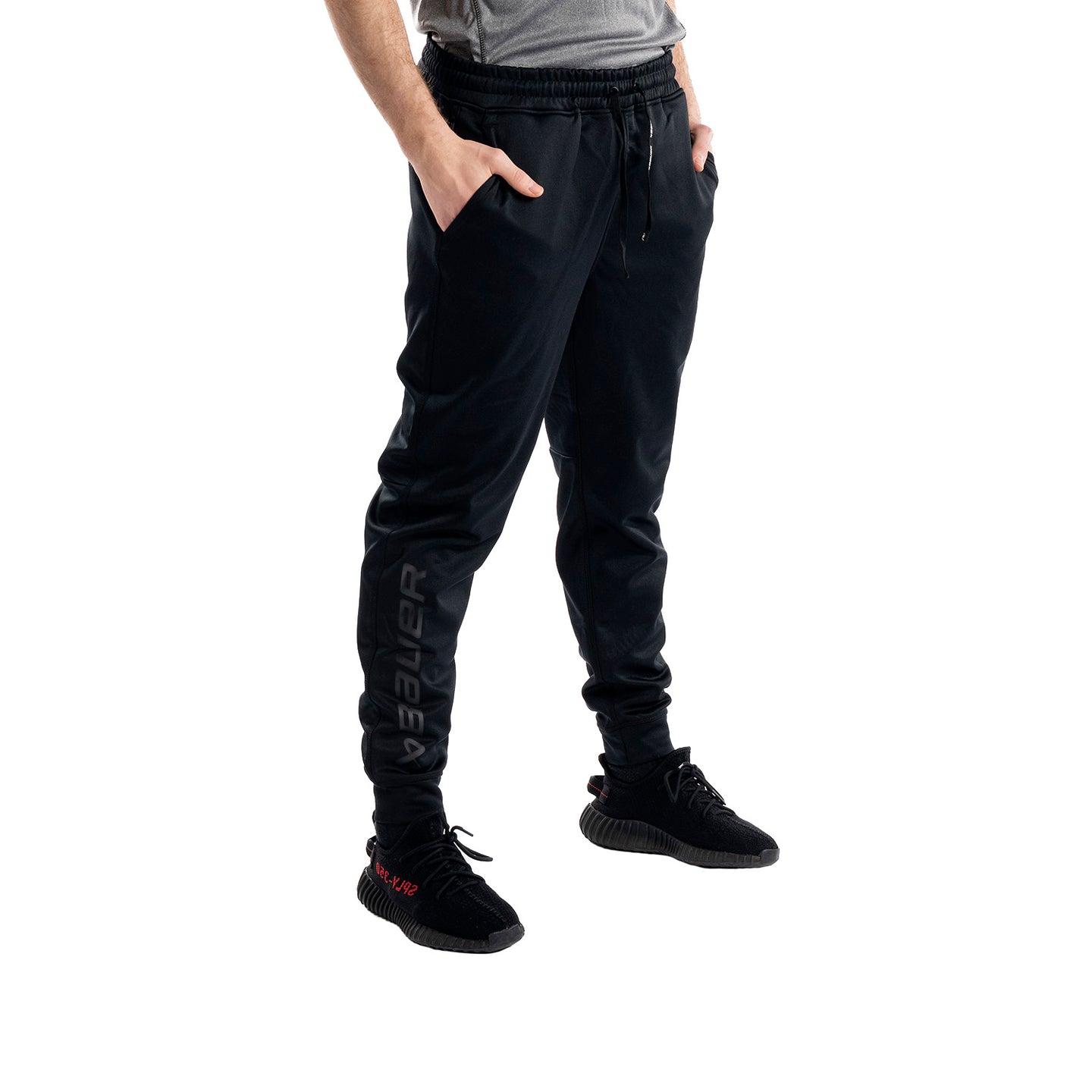 Bauer Fleece Jogger Team - schwarz - Sr.