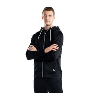 Bauer Fleece Zip Hoodie Team - schwarz - Sr.