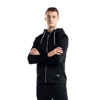 Bauer Fleece Zip Hoodie Team - schwarz - Sr.