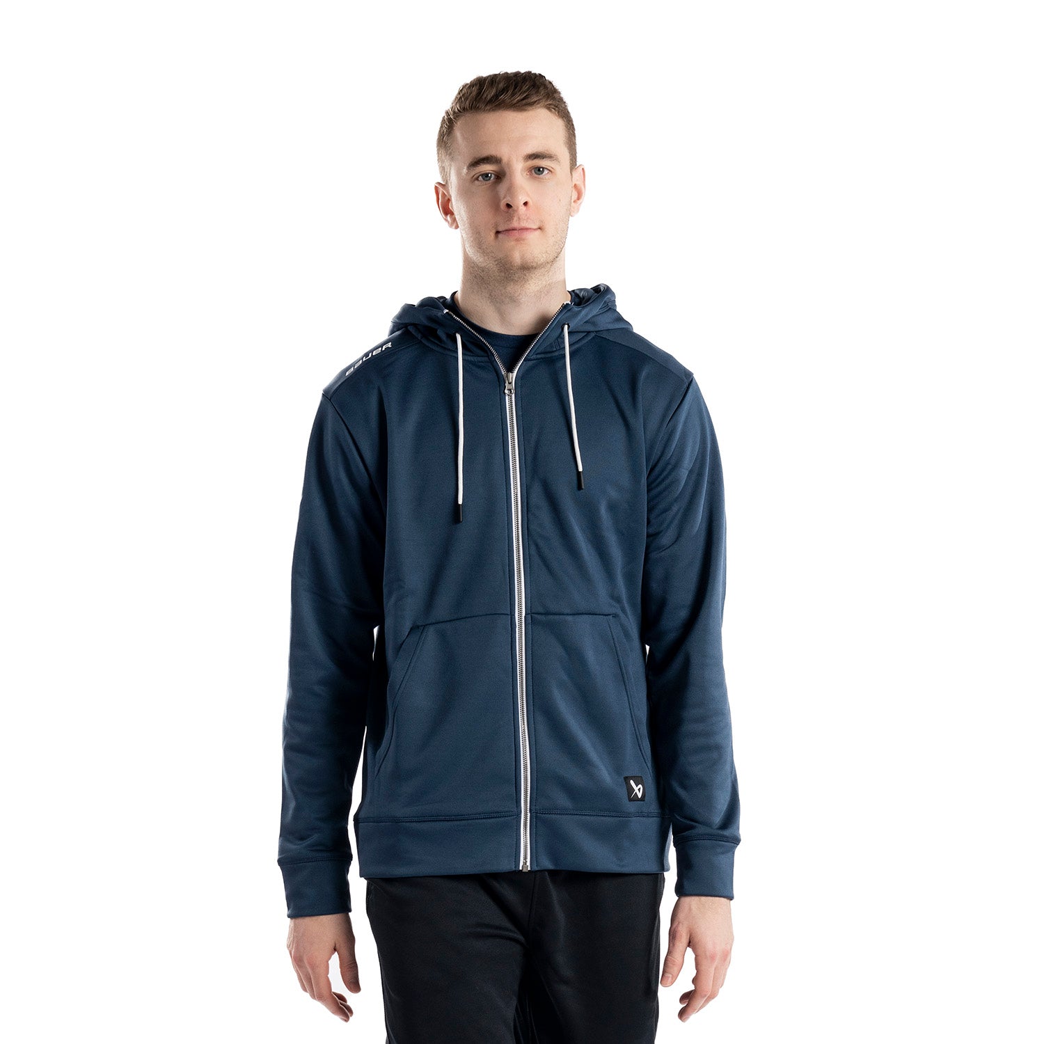 Bauer Fleece Zip Hoodie Team - marine - Sr.
