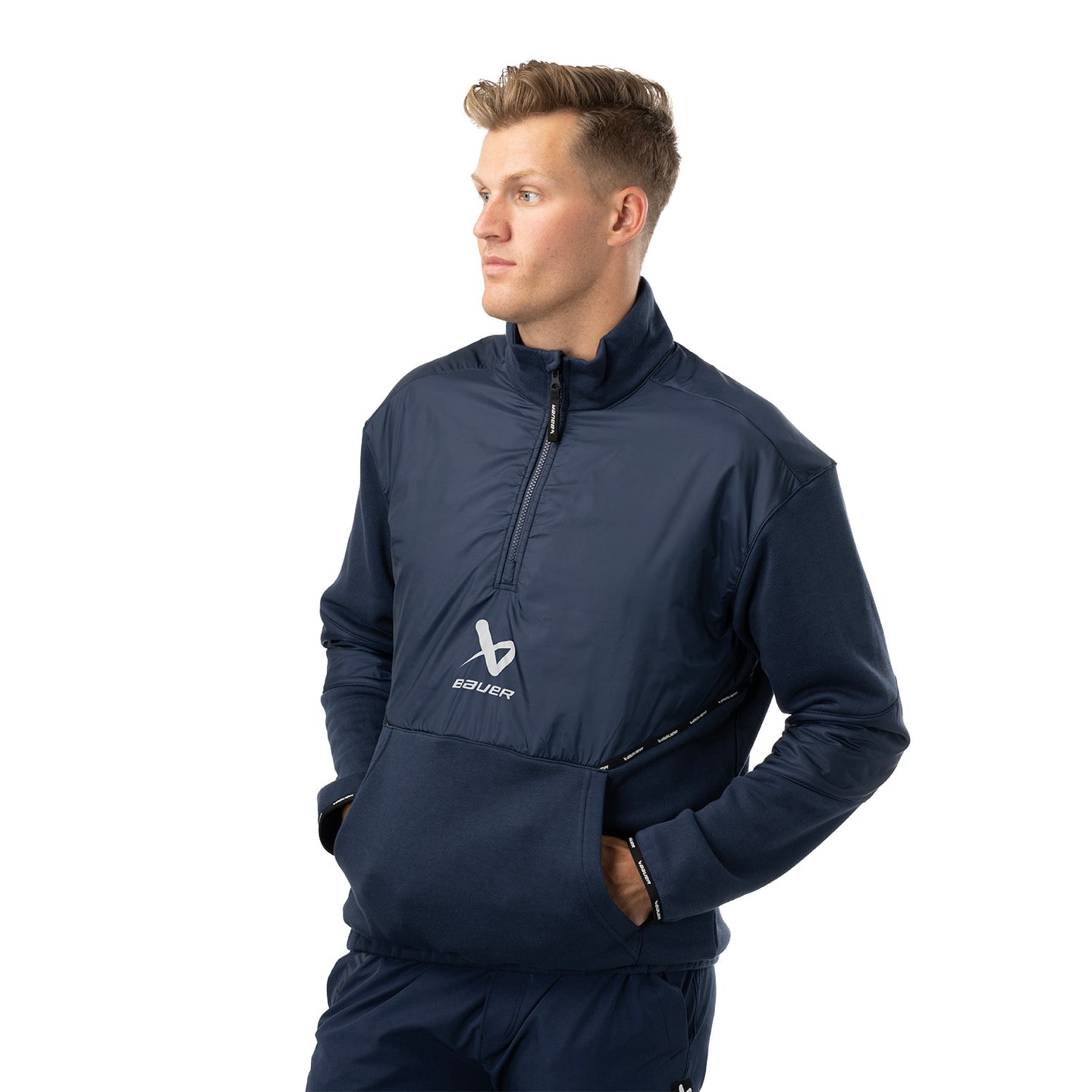 Bauer 1/2 Zip Pullover Team - marine - Sr.