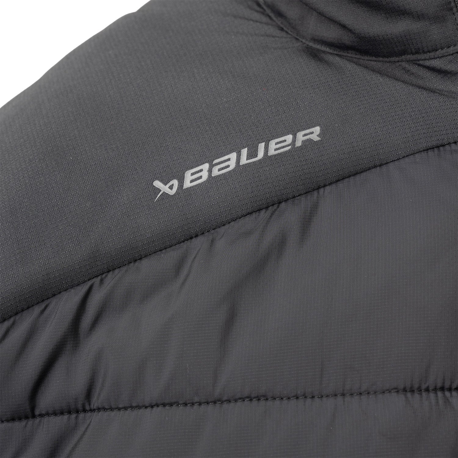 Bauer Team Puffer Jacke - schwarz - Sr.