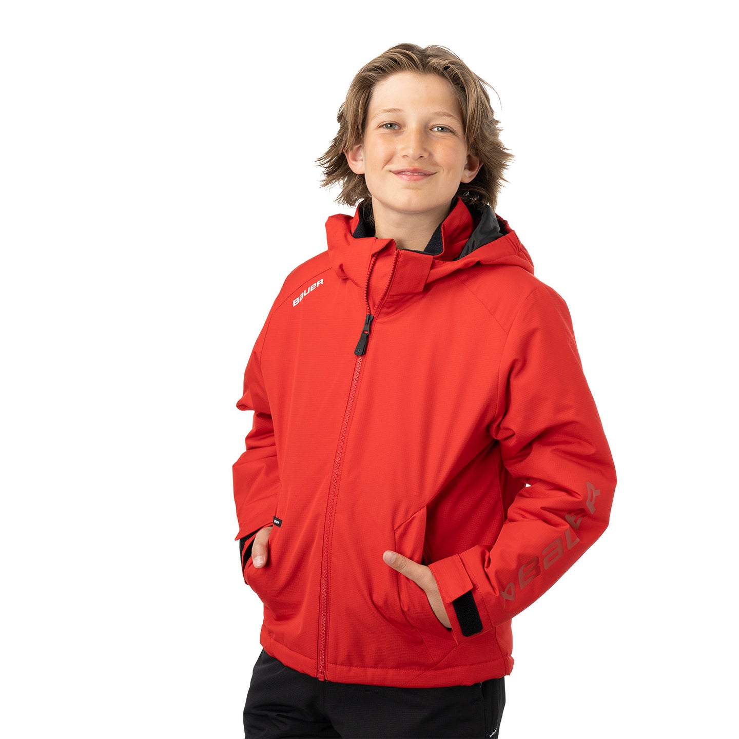 Bauer Team Heavyweight Jacke - rot - Yth.