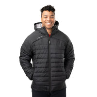 Bauer Team Puffer Jacke - schwarz - Yth.