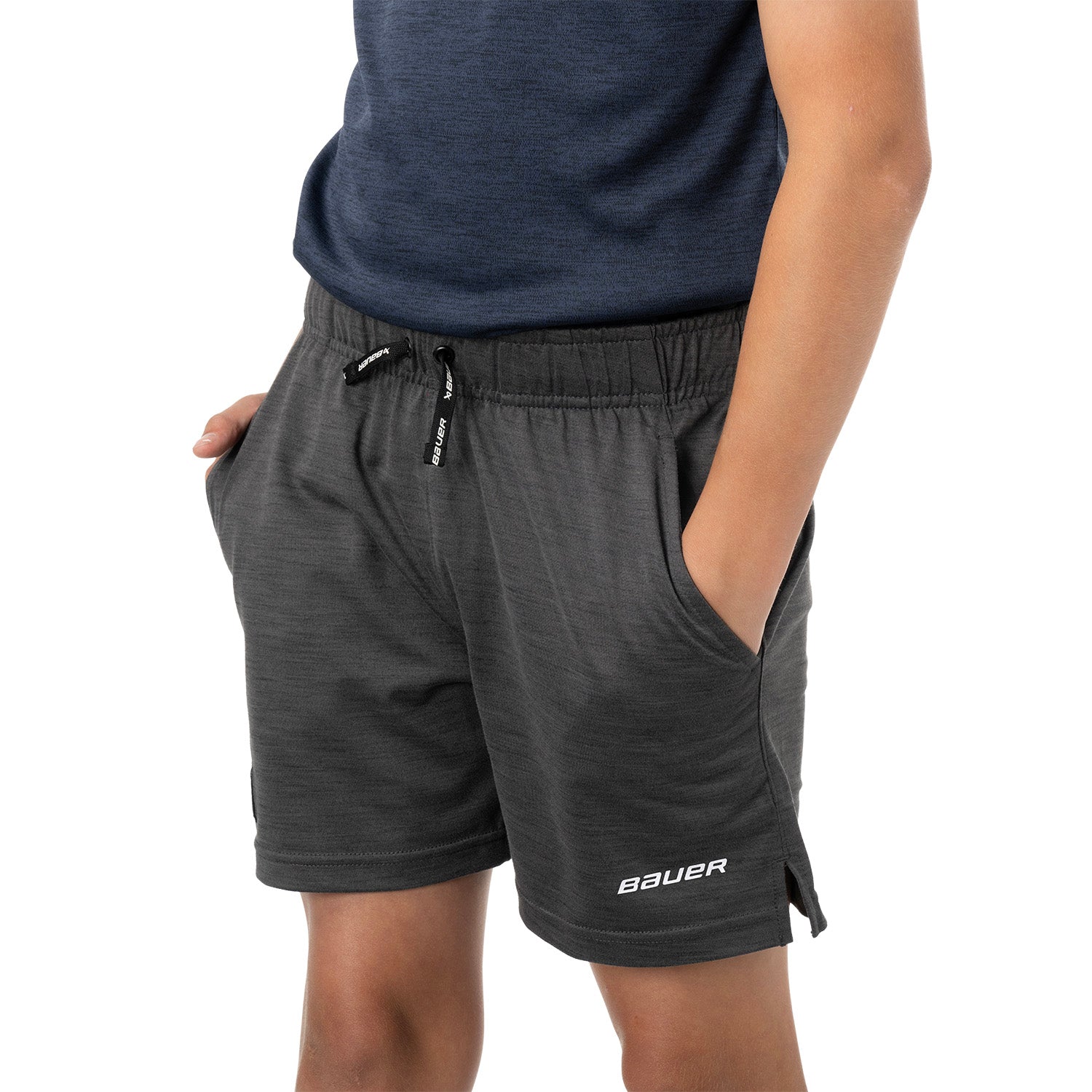 Bauer Team Knit Short - grau - Yth.