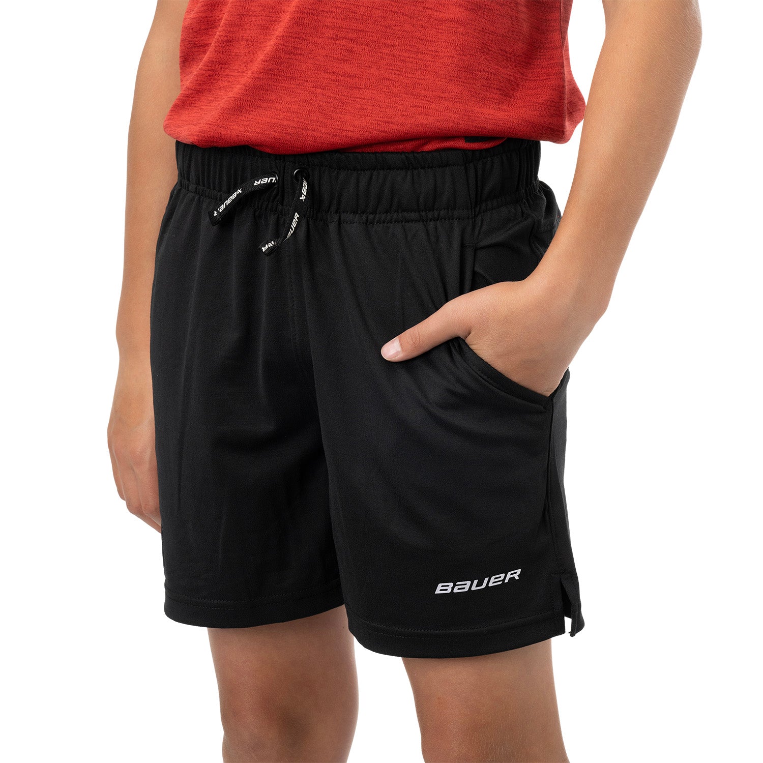 Bauer Team Knit Short - schwarz - Yth.