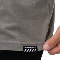 Bauer Longsleeve Acid Wash - grau - Sr.