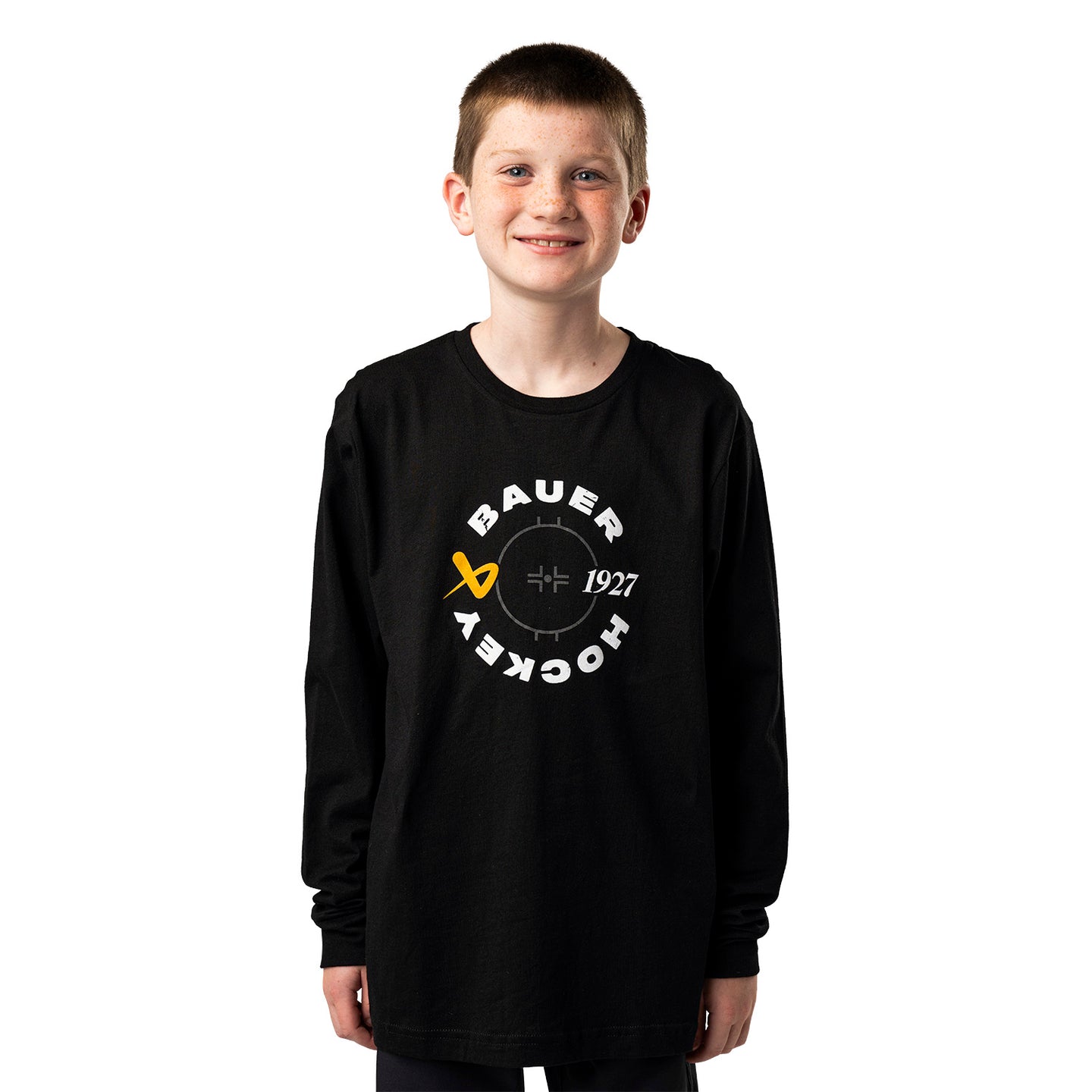 Bauer Longsleeve Tee Graphic - schwarz - Yth.