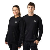 Bauer Quilted Crew - schwarz - Sr.