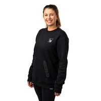 Bauer Quilted Crew - schwarz - Sr.