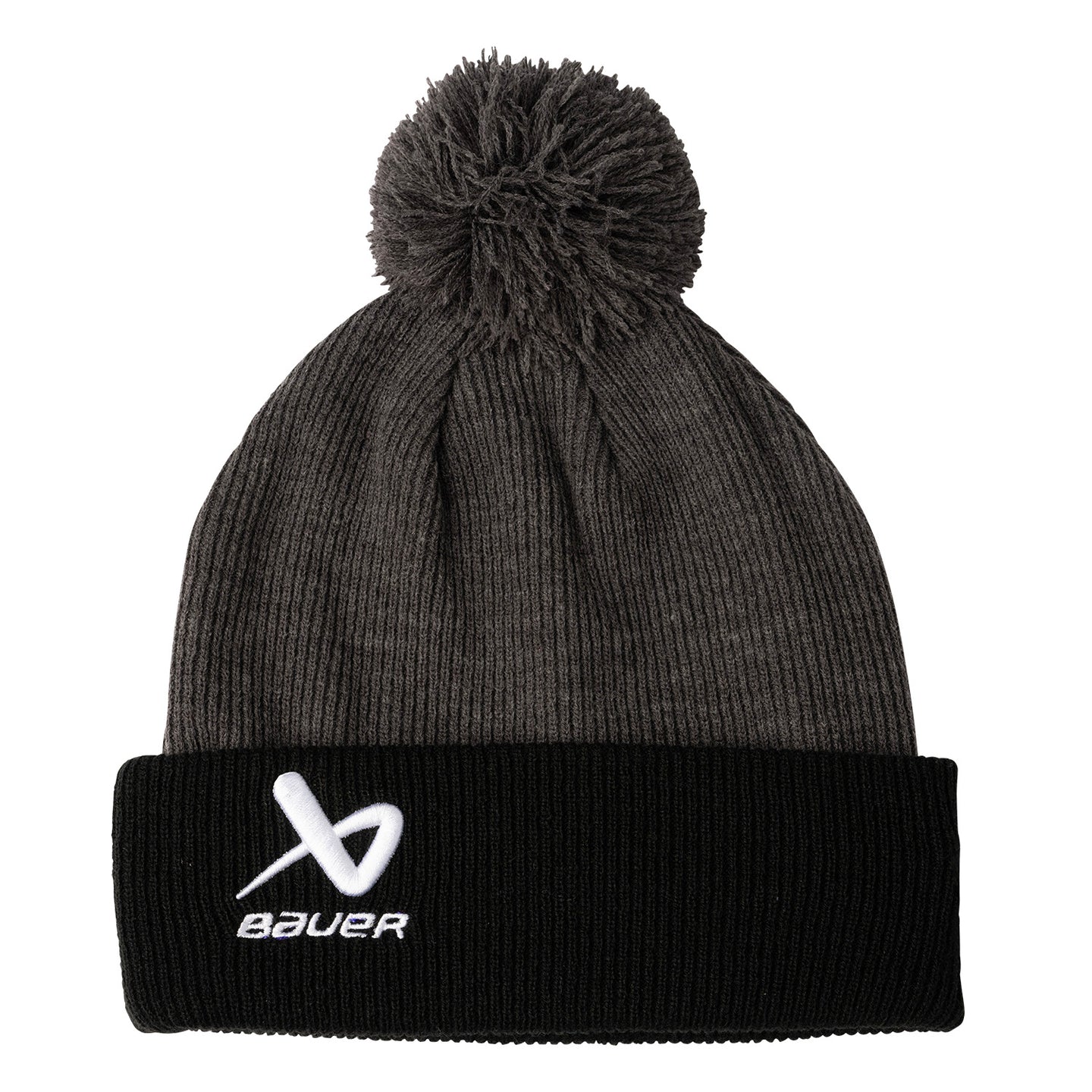 Bauer Knit Pom 2Tone - schwarz/grau - Sr.