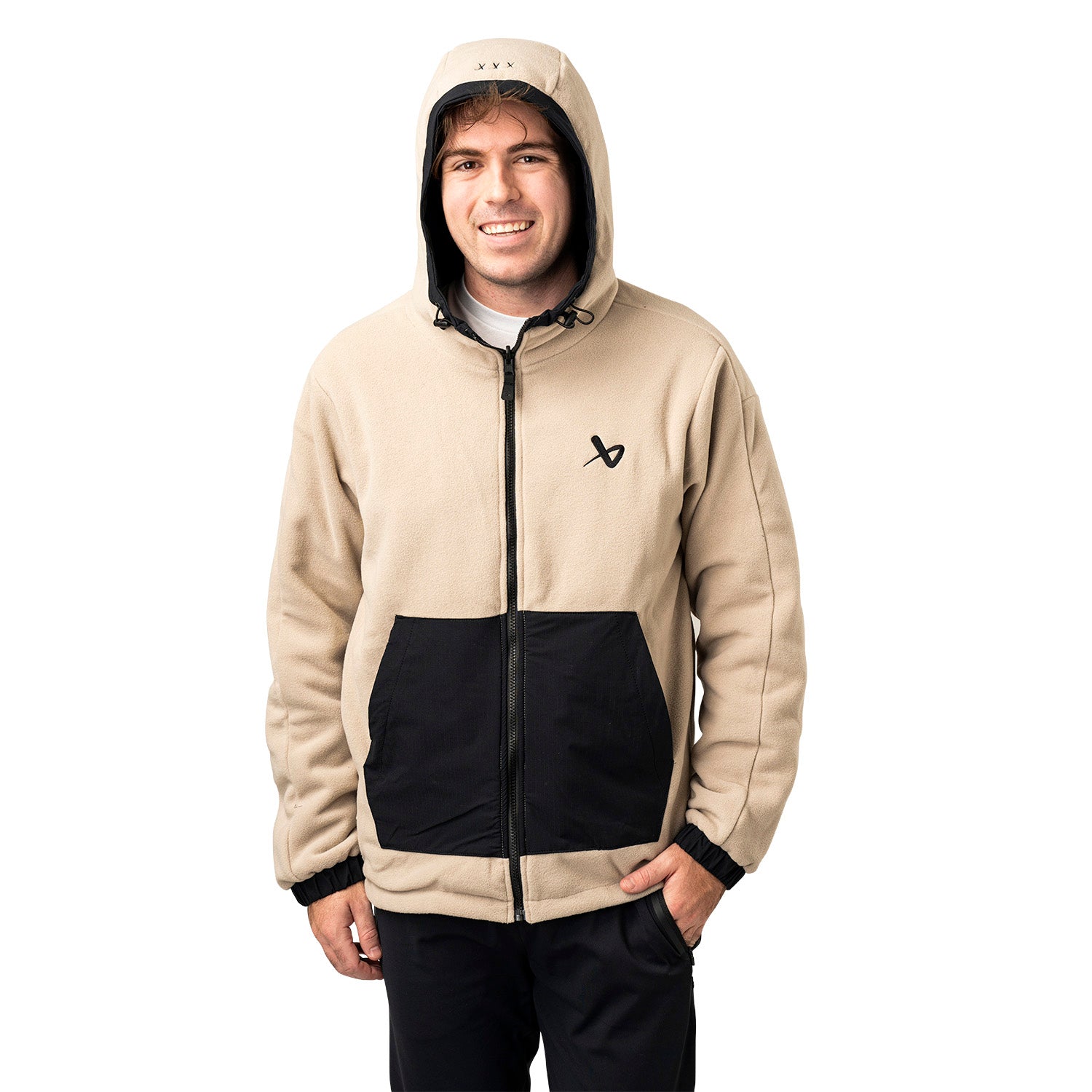Bauer FLC Reversable Jacke - schwarz/beige - Sr.