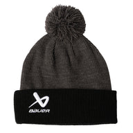 Bauer Knit Pom 2Tone - schwarz/grau - Yth.