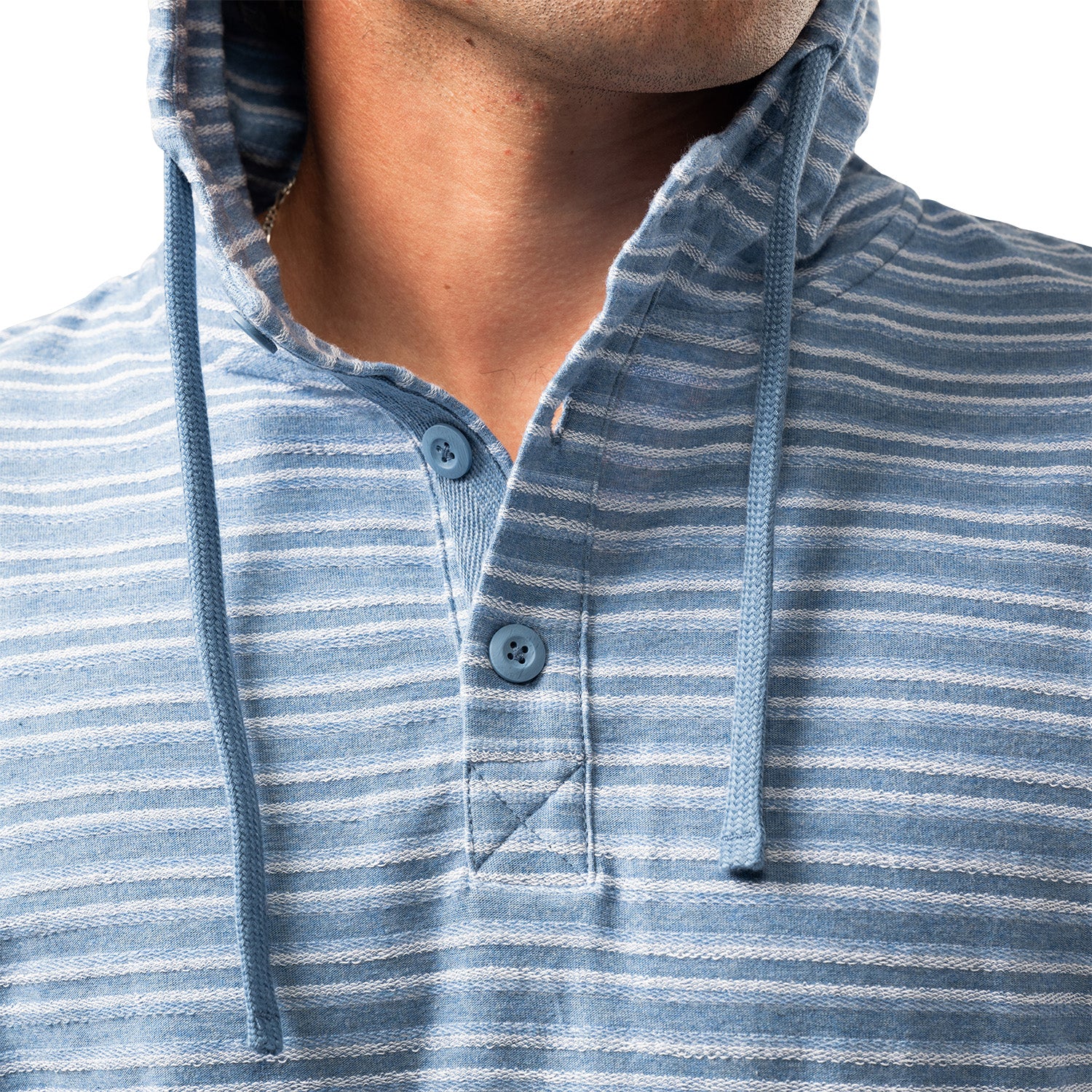 Bauer Lightweight Stripe Hoodie - blue horizon - Sr.