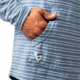 Bauer Lightweight Stripe Hoodie - blue horizon - Sr.