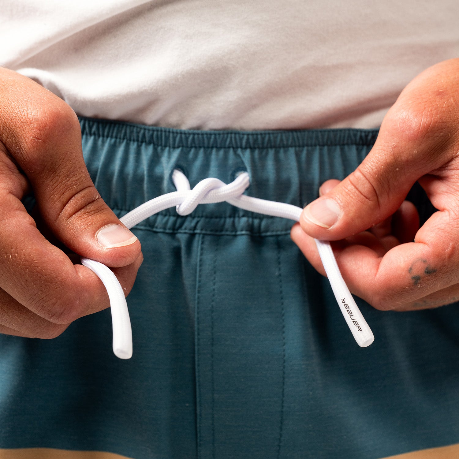 Bauer 6" Badehose - aqua - Sr.