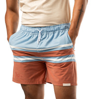 Bauer 6" Badehose - brick - Sr.