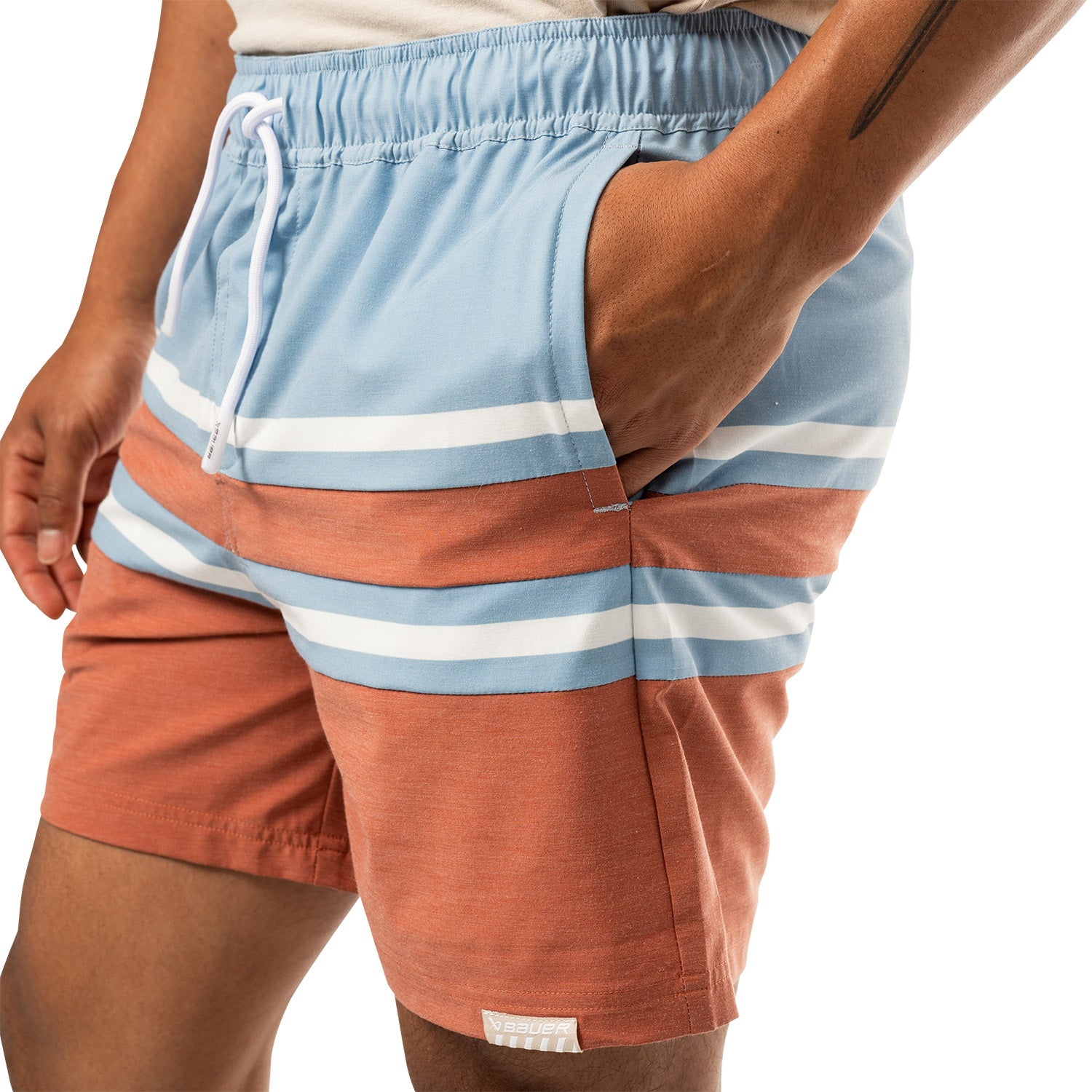 Bauer 6" Badehose - brick - Sr.