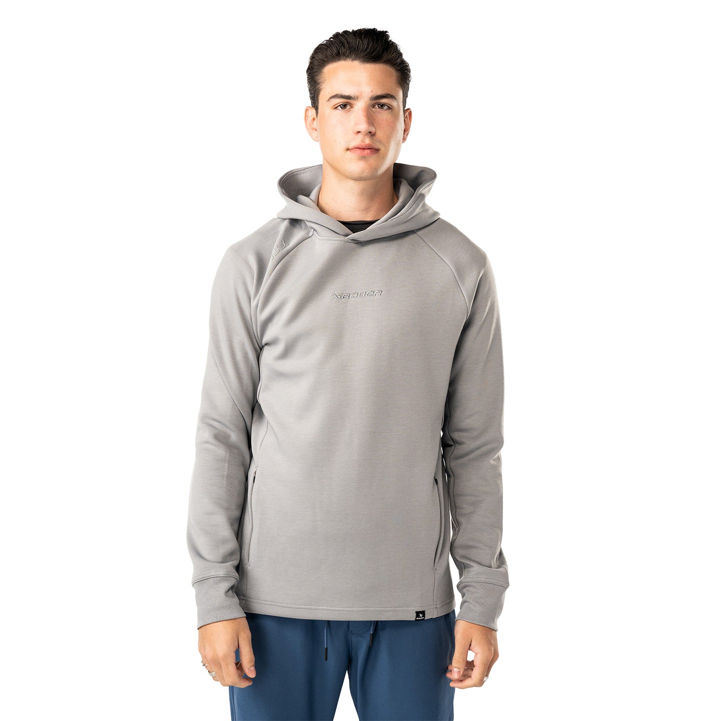 Bauer FLC Hoodie - stone grey - Sr.