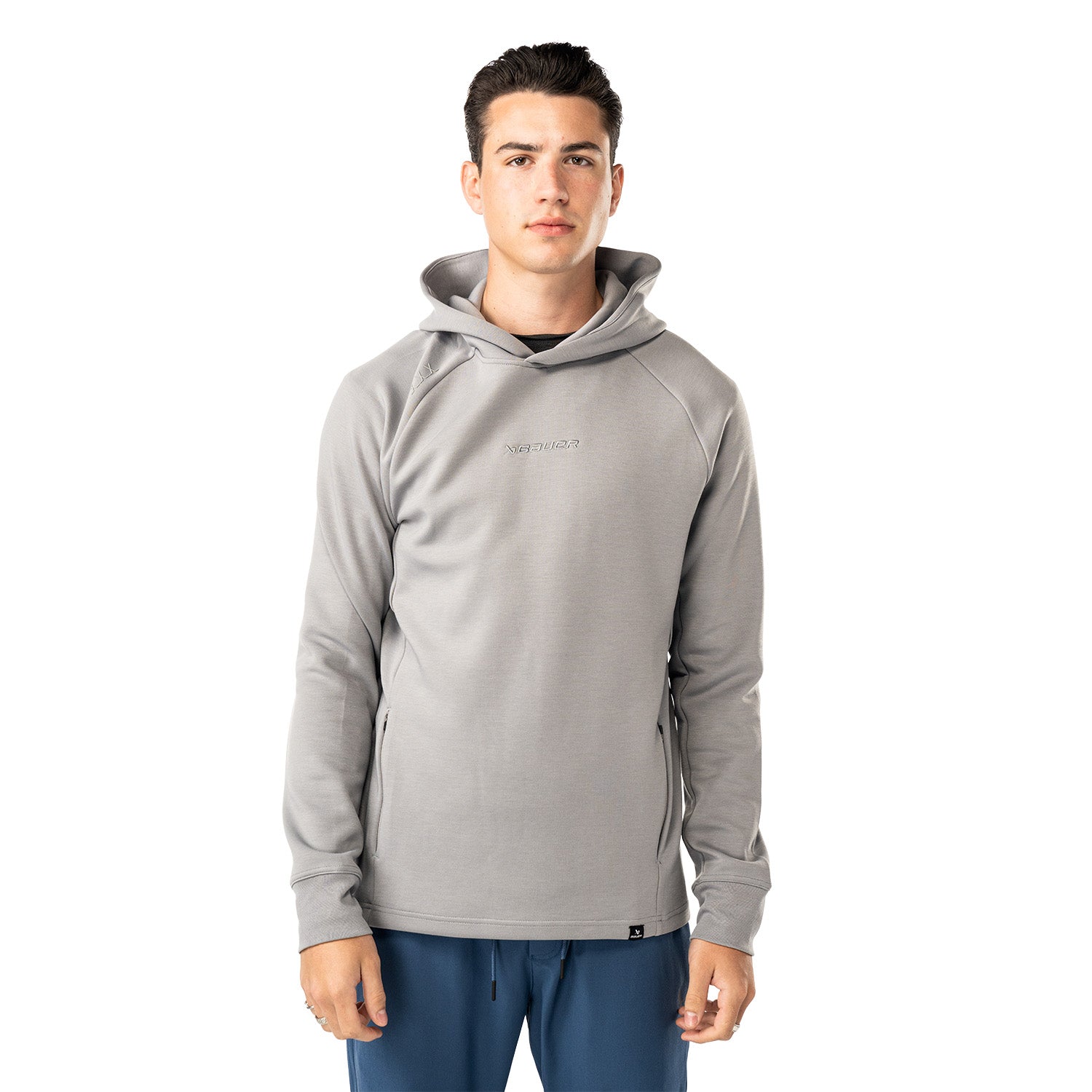 Bauer FLC Hoodie - stone grey - Sr.