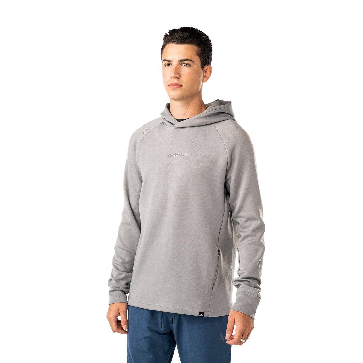 Bauer FLC Hoodie - stone grey - Sr.