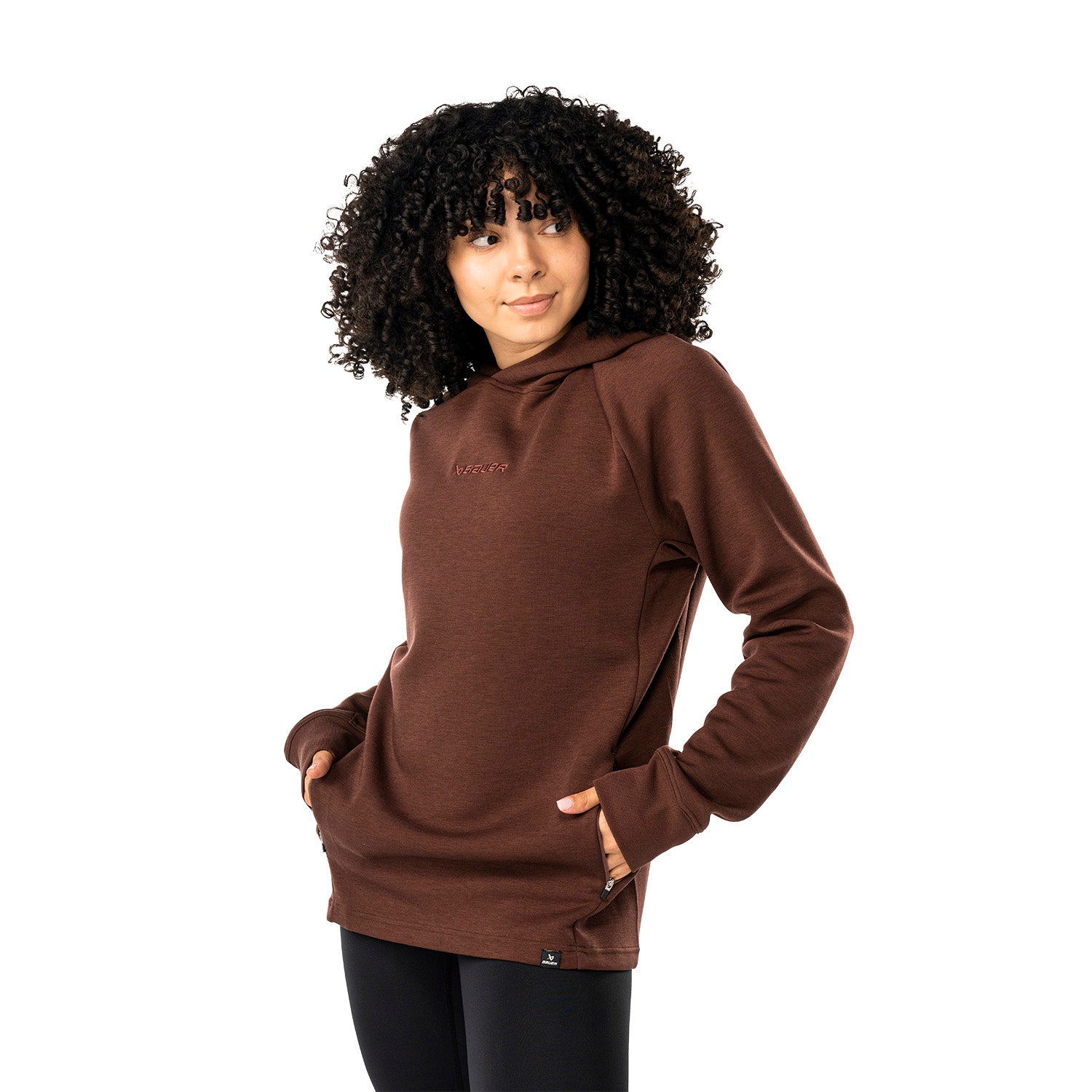 Bauer FLC Hoodie - brown stone - Sr.