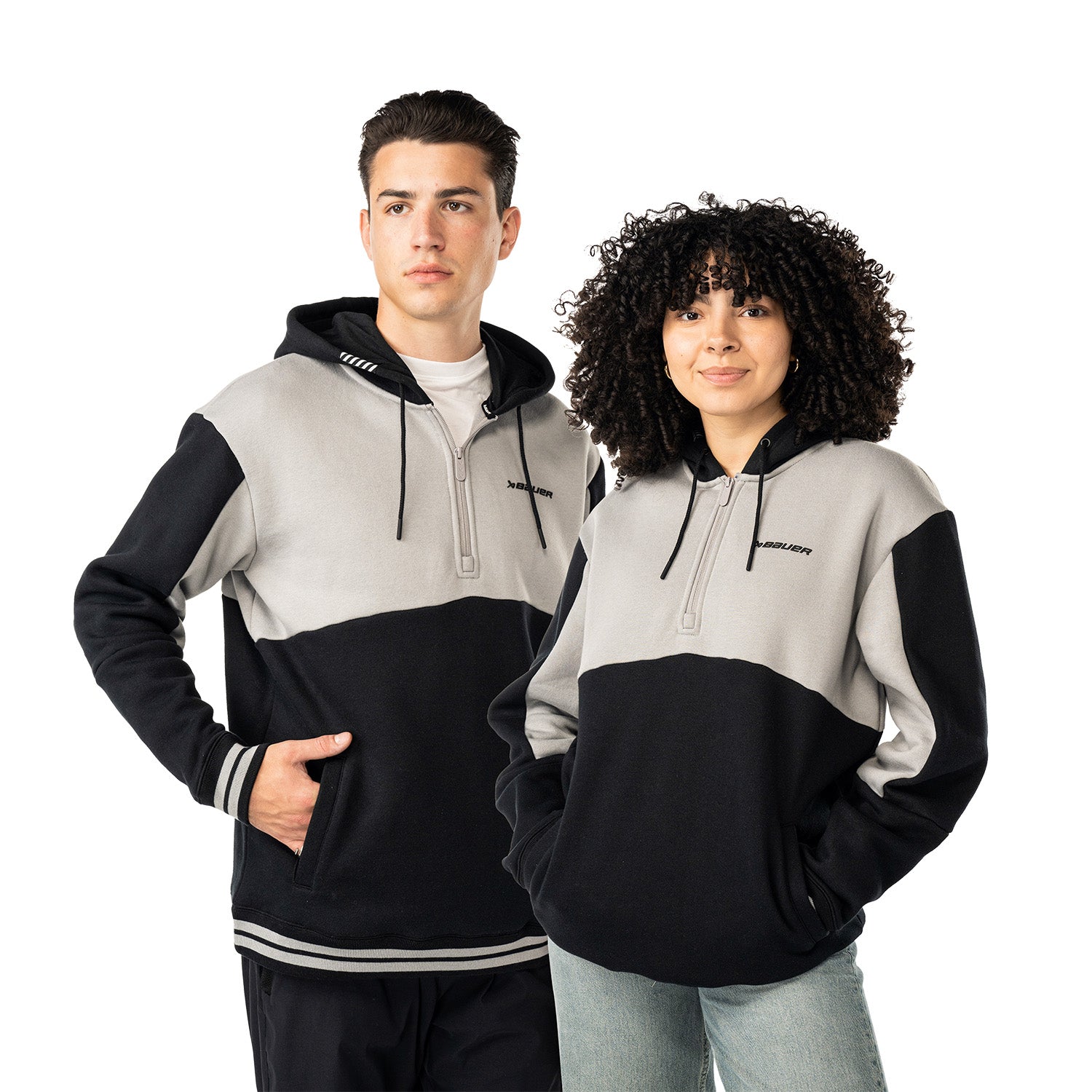 Bauer Novelty Hoodie - schwarz/grau - Sr.