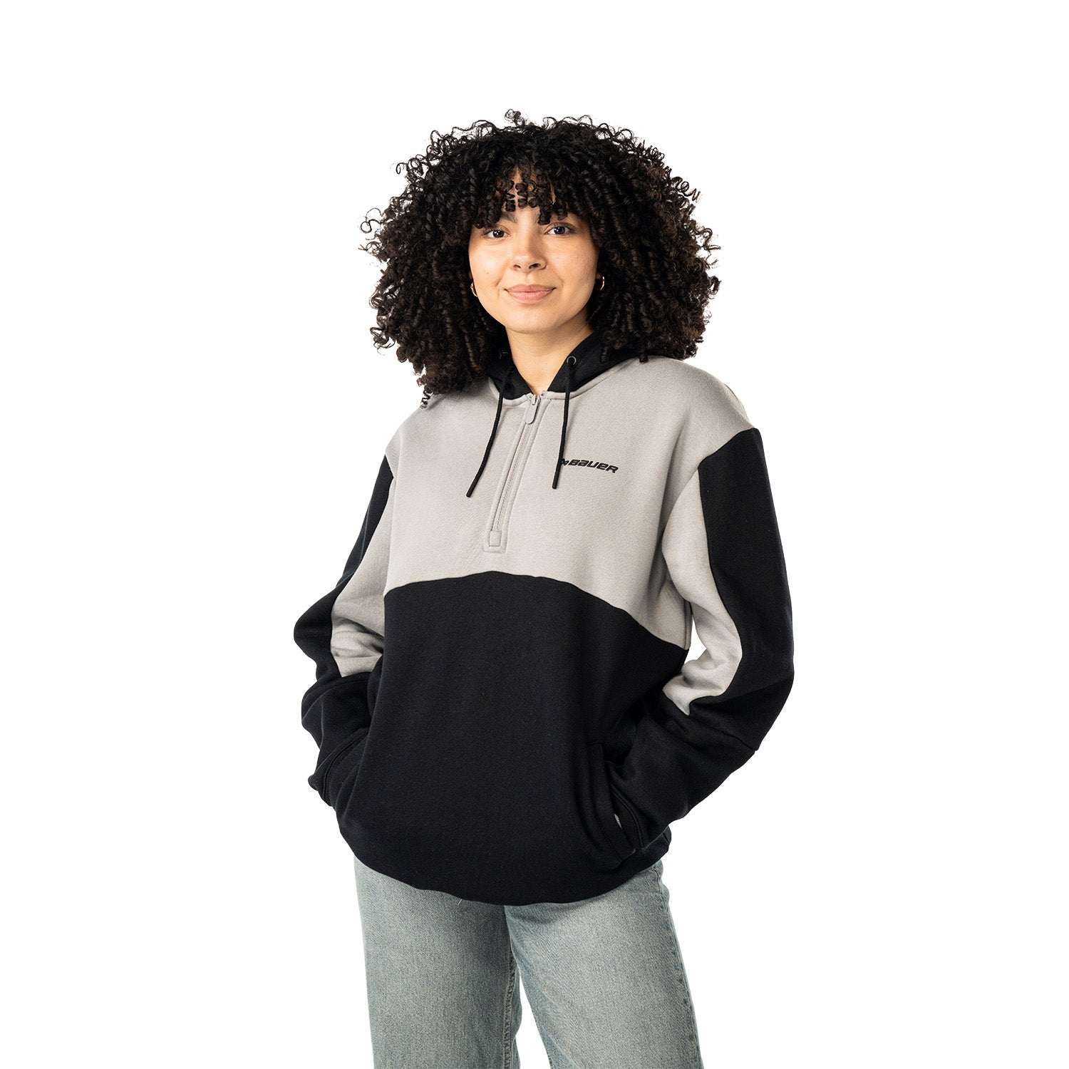 Bauer Novelty Hoodie - schwarz/grau - Sr.