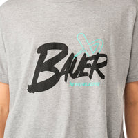 Bauer Graphic Tee - grau meliert - Yth.