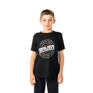 Bauer Graphic Tee - schwarz - Yth.