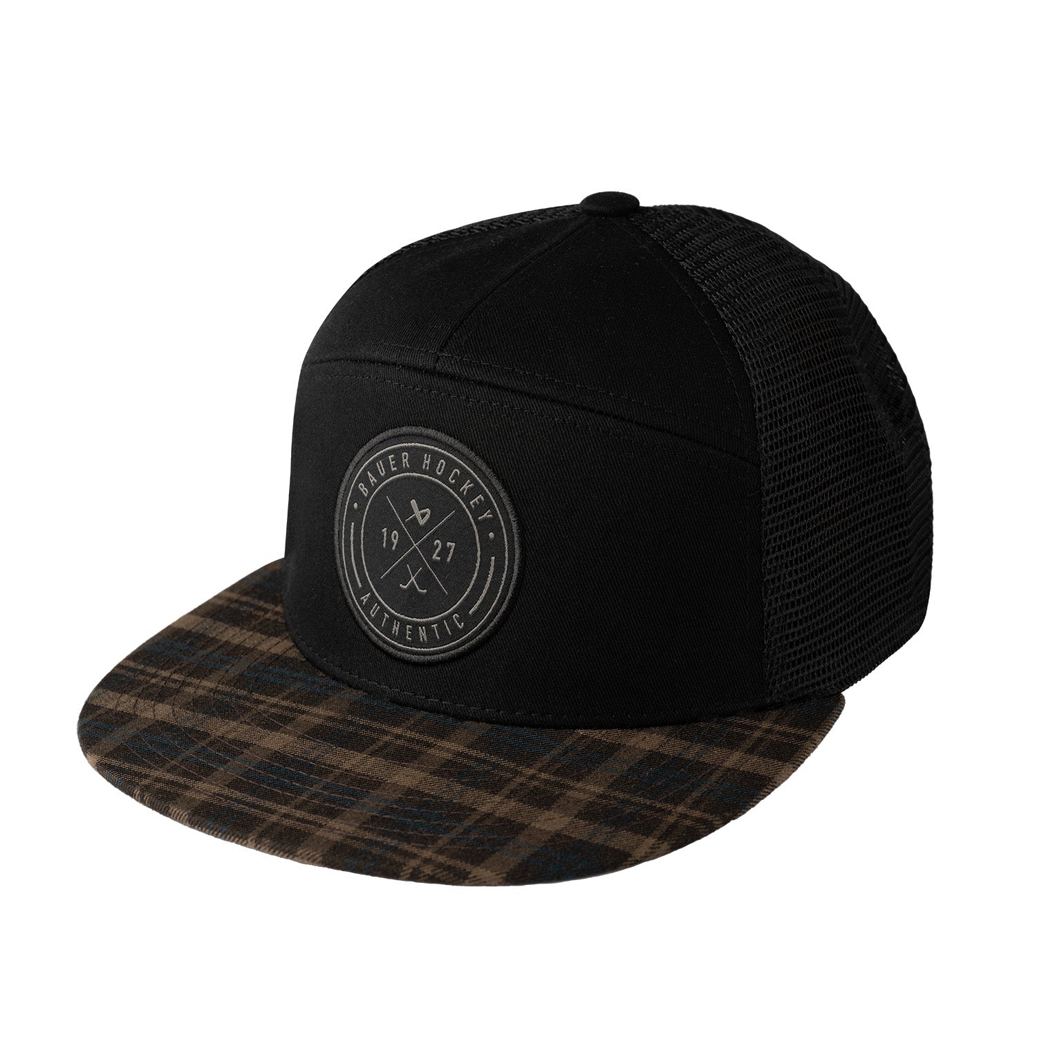 Bauer Flannel Snapback Cap - schwarz - Sr.