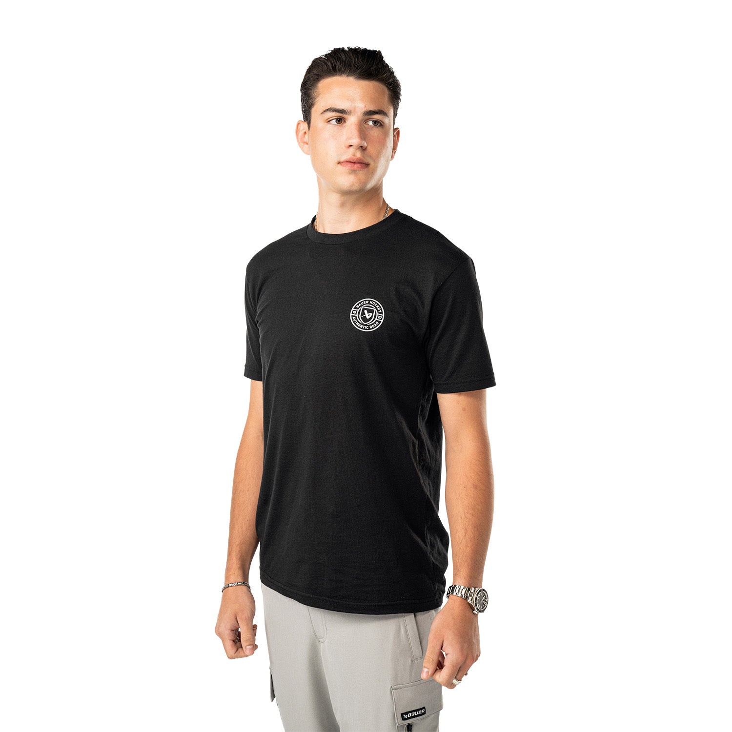 Bauer SS Graphic Tee - schwarz - Sr.