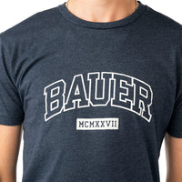 Bauer SS Graphic Tee - marine - Sr.
