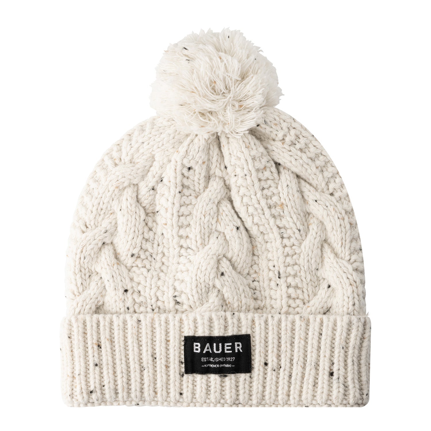 Bauer Damen Cable Knit Pom - cremefarben - Sr.