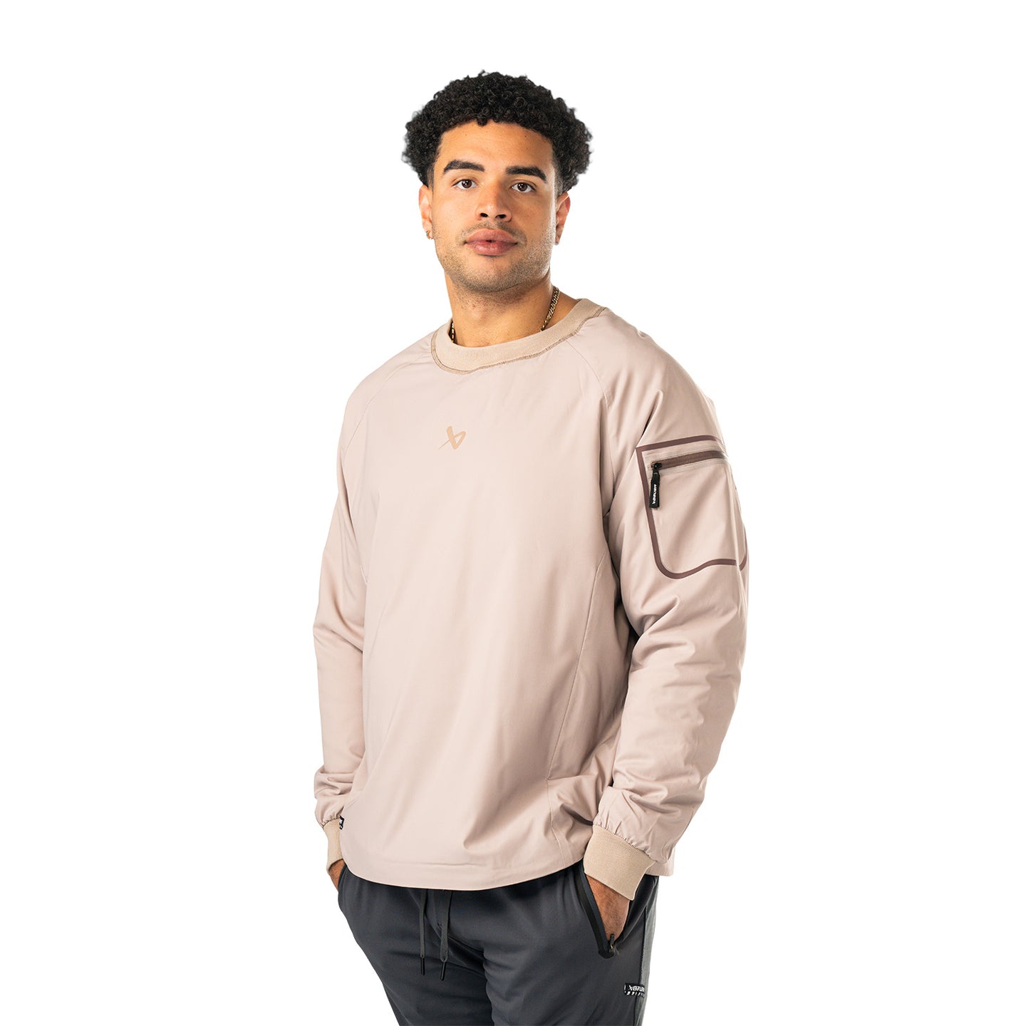 Bauer Filled Crewneck - lt. taupe - Sr.