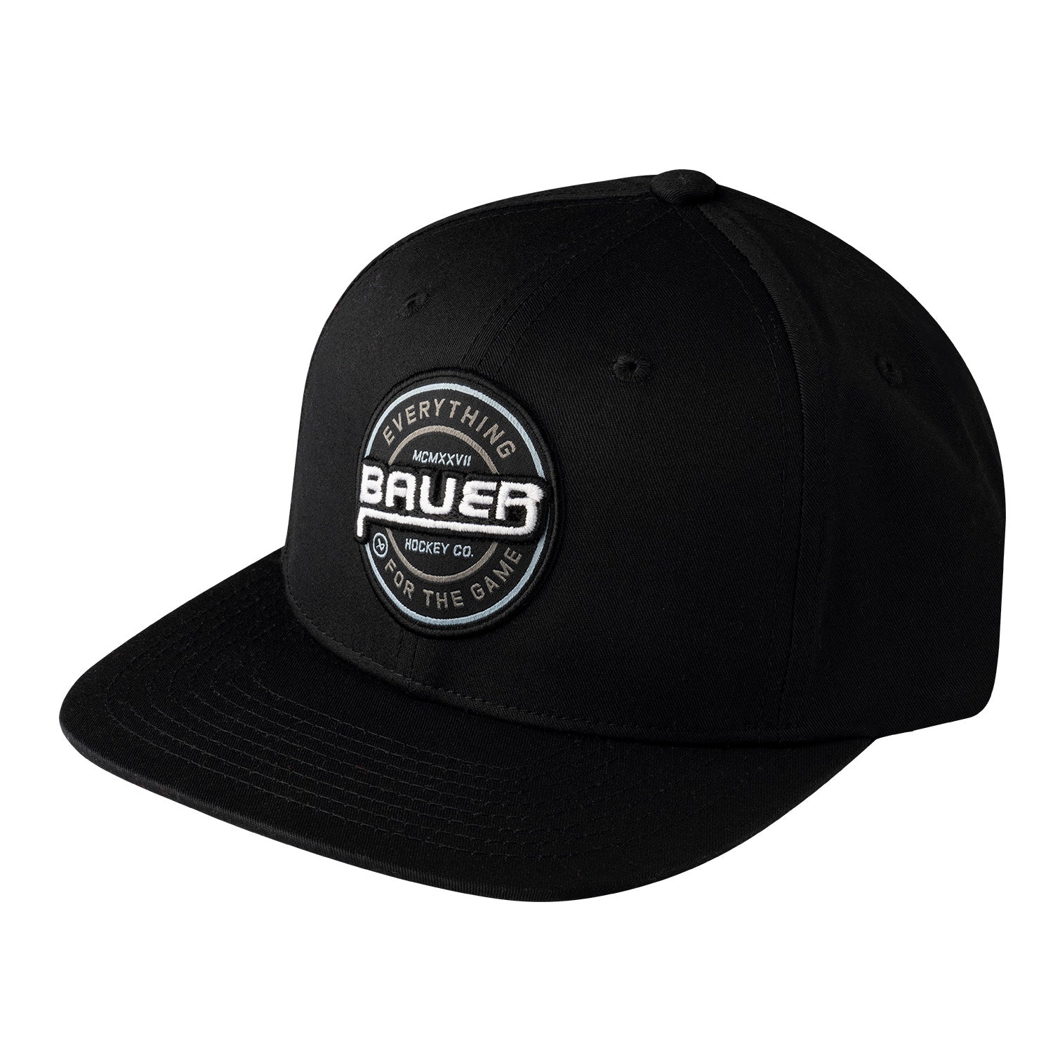 Bauer Twill Snapback - schwarz - Yth.