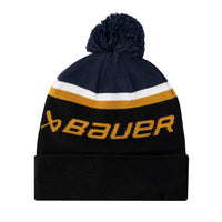 Bauer Intarsia Knit Pom - marine/schwarz - Yth.