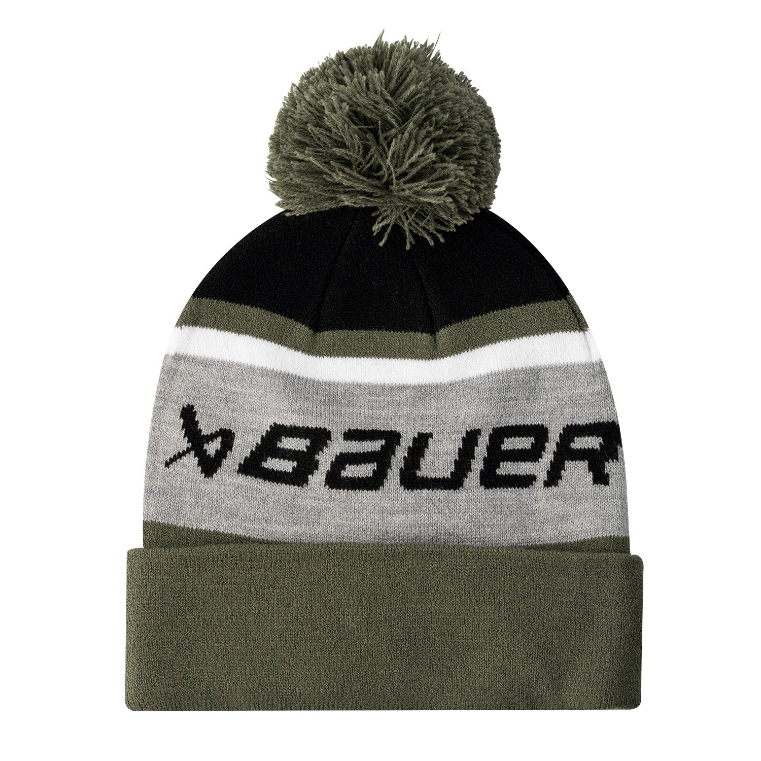 Bauer Intarsia Knit Pom - grau/grün - Yth.