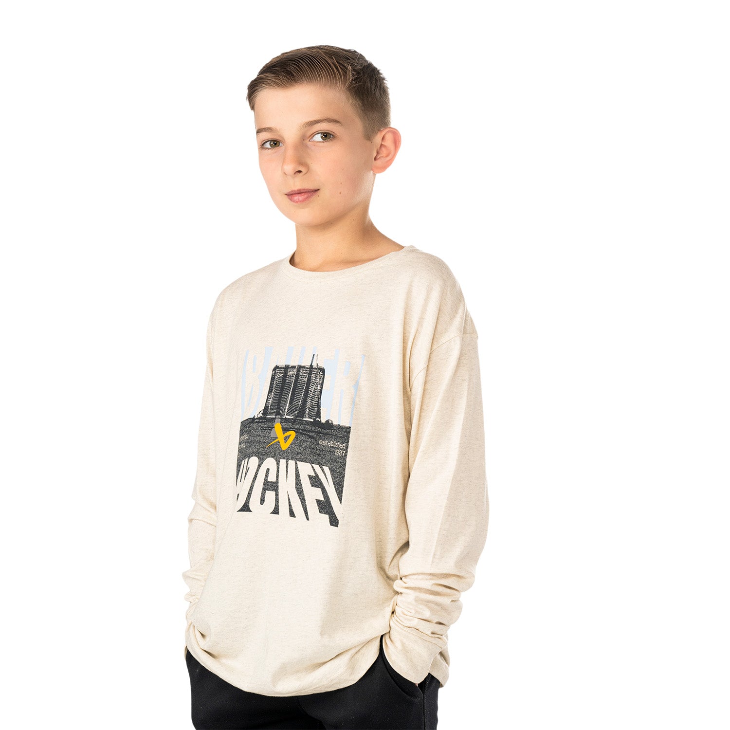 Bauer LS Graphic Tee - weiß - Yth.