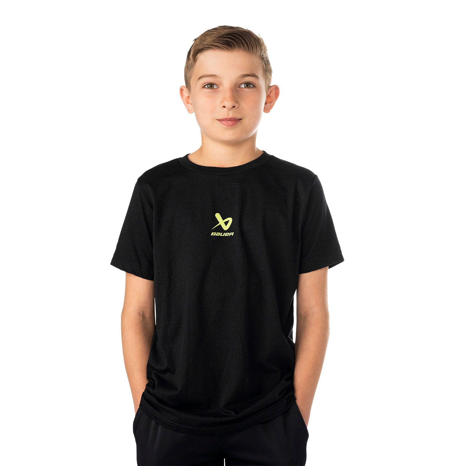 Bauer LS Graphic Tee - schwarz - Yth.