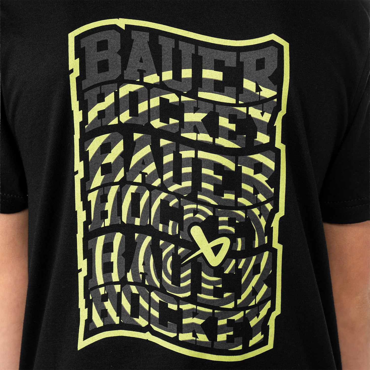Bauer LS Graphic Tee - schwarz - Yth.