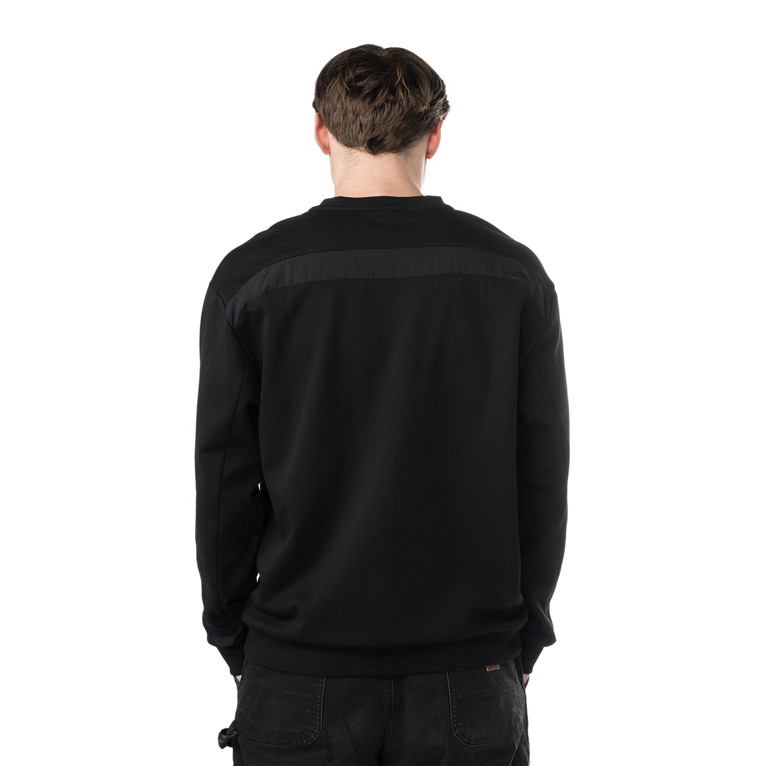 Bauer Knit Woven Crew - schwarz  - Sr.