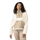 Bauer Damen Polarfleece 1/2 Zip - cremefarben - Sr.