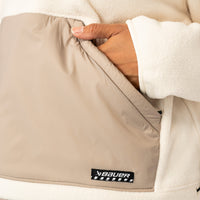 Bauer Damen Polarfleece 1/2 Zip - cremefarben - Sr.